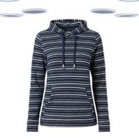 Ex Fat Face Women's Hoodie - Overhead Texture Stripe (Defect) - XS Regular