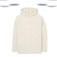 Ex Fat Face Women's Hoodie - Quilted Overhead Cream - M Regular