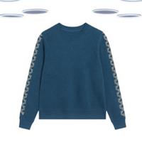 Ex Fat Face Women's Jumper- Long Sleeve Cotton Embroidered Navy - 12 Regular