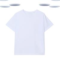 Ex Fat Face Women's T-shirt - Crew Neck Short Sleeve Organic T-shirt White - 16 Regular