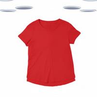 Ex Fat Face Women's T-shirt - Short Sleeve Jersey Red - 10 Regular