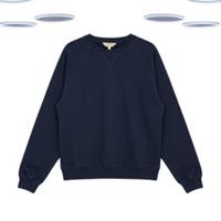 Ex Fat Face Women's Sweatshirt - Long Sleeve Solid Navy (Defect) - 12 Regular