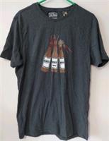 FAT FACE Rein Beer Deers Christmas Dark Grey Short Sleeve Medium T Shirt BNWT - M Regular