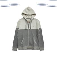 Ex Fat Face Mens Hoodie - Textured Zip Thru Colour Block (Size M) - M Regular