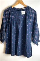 FAT FACE - WOMEN BLOUSE TOP - SIZE 14 - BLUE - 14 Regular