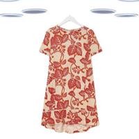 Ex Fat Face Women's Jersey Dress - Simone Vine Cream Floral (Defect) - 10 Regular