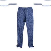 Ex FatFace Women's Lounge Pants - Full Length Seashell Blue (Size 8) (Defect) - 8 Regular