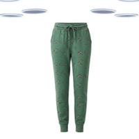 Ex FatFace Women's Lounge Pants - Full Length Robbin Green (Size 10) (Defect) - 10 Regular