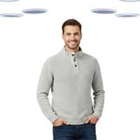 Ex Fat Face Mens Jumper - Textured Overhead Woolcoambe Ecru (Size M) - M Regular