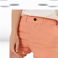Ex Fat Face Womens Dorset Shorts Coral Cotton Summer Holiday (Defect) - 12 Regular