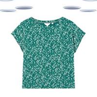 Ex Fat Face Women's T-Shirt -Short Sleeve Jersey Pyjama Green (Size-20) (Defect) - 20 Regular