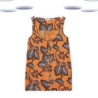 Ex Fat Face Womens Vest - Sleeveless Summer Floral Printed Orange - 12 Regular