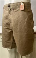 FAT FACE LIGHTWEIGHT CHINO SHORTS, BROWN LINEN COTTON BNWT's - W40", 102Cm's - W40", 102 Cm's Regular