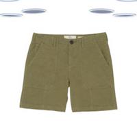 Ex Fat Face Womens Chino Shorts - Padstow Utility Olive Green (Defect) - 8 Regular