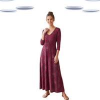 Ex Women's Fat Face Maxi Dress-3/4Sleeve Floral Print Red (Size 12) (Defect) - 12 Regular