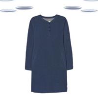 Ex Women's Fat Face Tunic Dress-Long Sleeve Navy Henley Top (Size12)(Defect) - 12 Regular