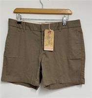 BNWT Ladies FAT FACE Beige Cotton Stretch Chino Shorts UK 12 - CG N42 - 12 Regular