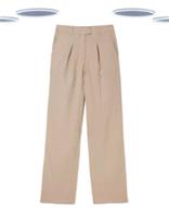 Ex Fat Face Womens Trousers - Wide Leg Linen Natural Stone (Defect) (Size 18) - 18 Regular