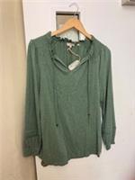 FAT FACE Ladies Green Long Sleeve Blouse BNWT Size 8 CG N23