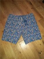 MENS FAT FACE 'CAMBER PINEAPPLE' PRINT BLUE SWIMMING SHORTS 2XL W38 £45 BNWT NEW - 2XL Regular