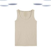 Ex Fat Face Womens Vest - Sleeveless Back Textured Solid Oatmeal - 12 Regular