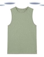 Ex Fat Face Womens Green Jersey Vest Top - Sleeveless Casual Cotton Summer Tank - L Regular