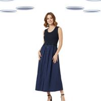 Ex Fat Face Women's Navy Mix Cotton Midi Dress Summer Casual (Slight Defect) - 12 Regular