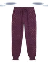 Ex Fat Face Women's Pyjama Bottom - Jersey Ditsy Floral Plum (Slight Defect) - 12 Regular