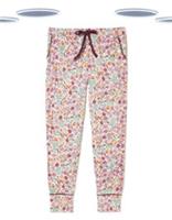 Ex Fat Face Women's Lounge Leggings - Jersey Pajama Forest Woods Fox Print Cream - 8 Regular