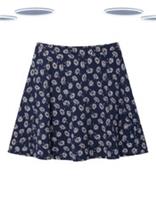 Ex Fat Face Women's Midnight Floral Jacquard A-line Mini Skirt (Slight Defect) - 12 Regular
