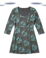 Ex Fat Face Womens Long Sleeve Smocked Floral Tunic in Grey (Slight Defect) - 12 Regular