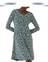 Ex Fat Face Womens Nina Prairie Floral Jersey Dress Knee Length (Slight Defect) - 14 Regular
