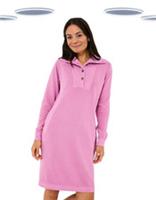 Ex Fat Face Womens Sweat Dress - Long Sleeve Heather Lilac (Slight Defect) - 12 Regular