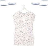 Ex Fat Face Women's T-shirt - Longline Nightwear Bee Print White (Slight Defect) - 10 Regular