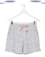 Ex Fat Face Grey Rabbit Print Pyjama Shorts Cotton Modal Womens (Slight Defect) - 18 Regular