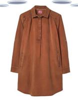 Ex Fat Face Womens Cord Shirt Dress Long Sleeve Pockets (Slight Defect) - 6 Regular