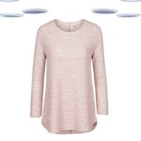 Ex Fat Face Womens Texture Knit Jumper Somerton Long Sleeve Pink (Slight Defect) - 12 Regular