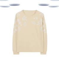 Ex Women Fat Face Natural Embroidered Floral Crew Sweatshirt (Slight Defect) &pound;50 - 12 Regular