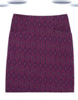 Ex Fat Face Women's Ikat Print Mini Cotton Skirt Purple (Slight Defect) RRP &pound;46 - 8 Regular