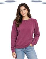 Ex Fat Face Women's Crew Neck Sweatshirt in Pink Berry (Slight Defect) - 8 Regular