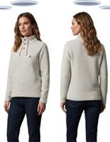 Ex Fat Face Womens Hemsby Oatmeal Funnel Neck Knitted Sweatshirt (Slight Defect) - 12 Regular
