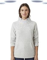 Ex Fat Face Womens Ivory Brushed Texture Funnel Neck Sweatshirt (Slight Defect) - 18 Regular
