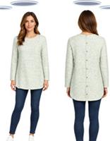 Ex Fat Face Womens Texture Knit Jumper Somerton Long Sleeve Blue (Slight Defect) - 12 Regular