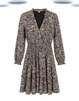 Ex Fat Face Womens Cream Wild Paisley Print Tiered Jersey Dress (Slight Defect) - 12 Regular