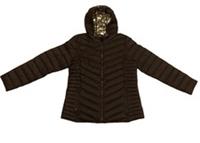 ladies fat face black puffer jacket Size 14 - 14 Regular