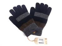 Fat Face 'Leo' grey/black knitted gloves one size acrylic BNWT