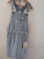 KIDS FATFACE stripe denim pinafore dress 8-9years NEW CG M07