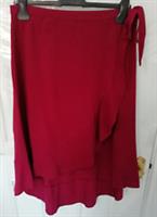 Fat Face 14 Rhubarb Red Mila Wrap Skirt NEW RRP £39.50 Linen Blend Elastic Waist - 14 Regular