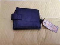 FatFace Seamed Genuine Leather Mens Wallet Chocolate Brown