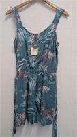 Ladies BNWT FAT Face Blue Belted Linen Sleeveless Playsuit Size 10 CG SA9 - 10 Regular
